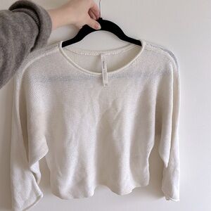 Babaton The Group 100% Cotton XS White Sweater